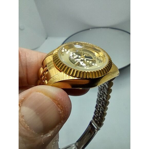 Croton 23K Gold Plated Rocky Mountain Elk Foundation W/ Date Ladies Watch main image 7
